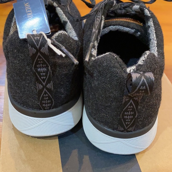 NWT Pendleton charcoal wool sneakers - Picture 3 of 7